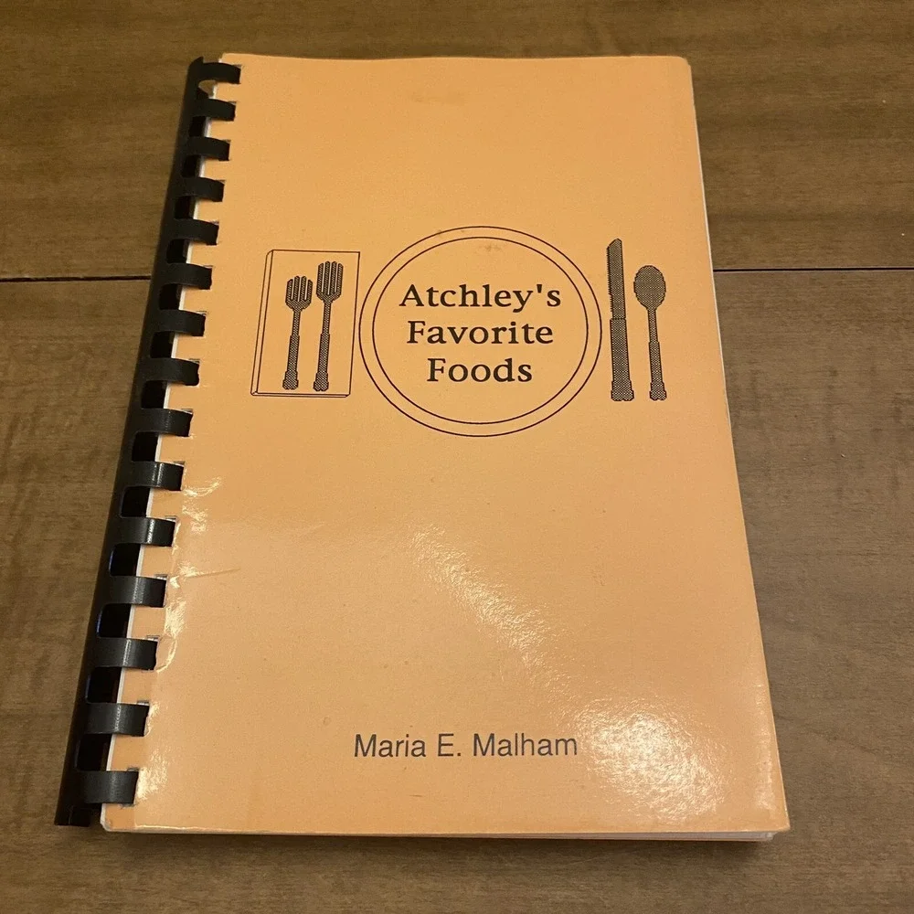 VTG Atchley's Favorite Foods Regional Cookbook Maria Malham Family Recipes 1994